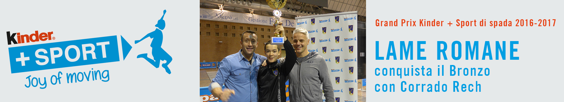 Corrado Rech conquista il bronzo al Grand Prix Kinder + Sport